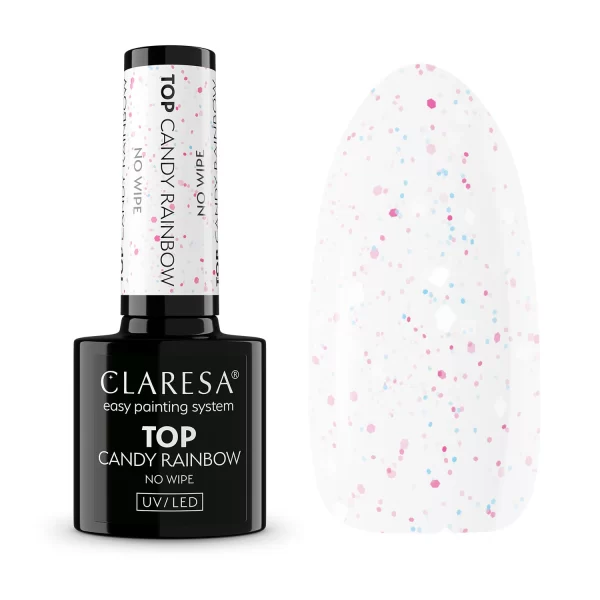 Claresa top coat no wipe Candy Rainbow