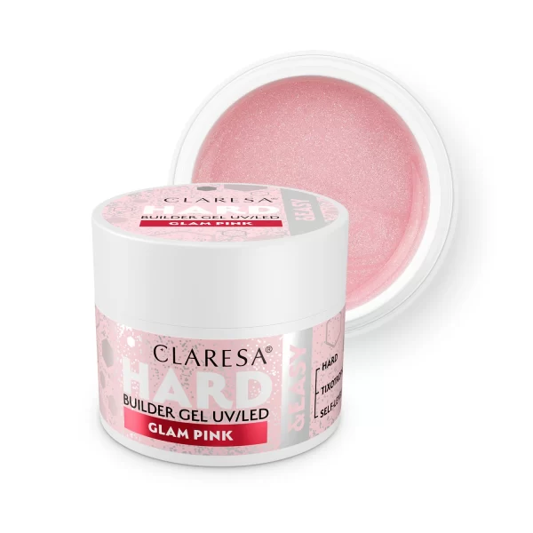 Claresa Hard & Easy builder gel Glam Pink