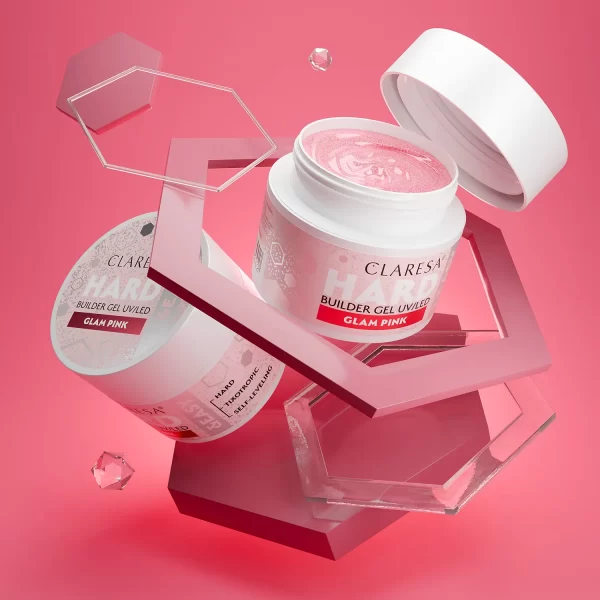 Claresa Hard & Easy builder gel Glam Pink