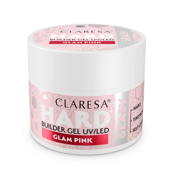 Claresa Hard & Easy builder gel Glam Pink