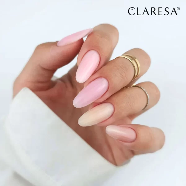 Claresa Hard & Easy builder gel Milky Pink