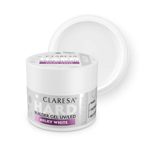 Claresa Hard & Easy builder gel Milky White