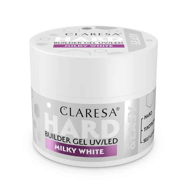 Claresa Hard & Easy builder gel Milky White