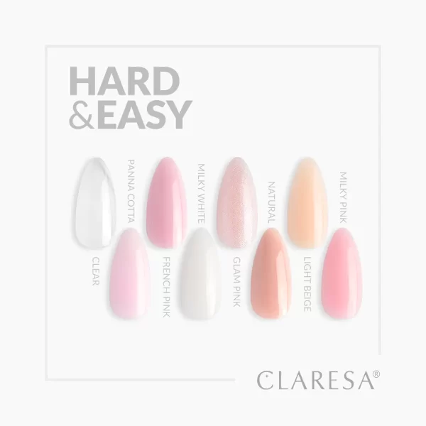 Claresa Hard & Easy builder gel kolekcija