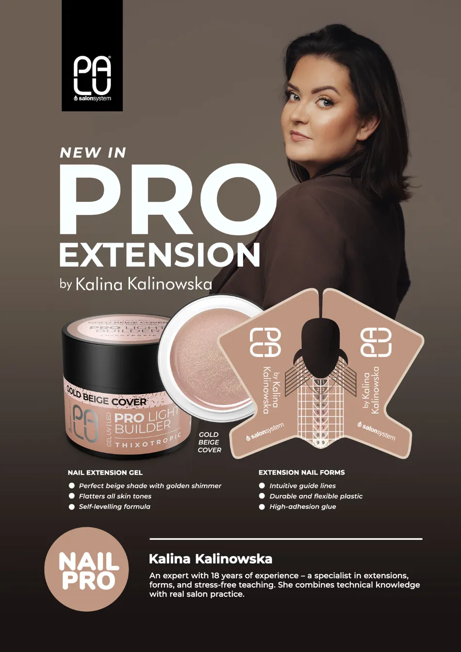 PALU builder gel Pro Light Gold Beige Cover
