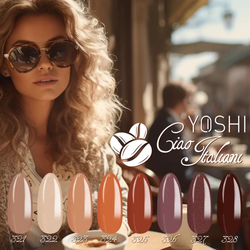 YOSHI gel polish Ciao Italiani kolekcija