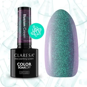 Claresa gel polish Ilusion Green