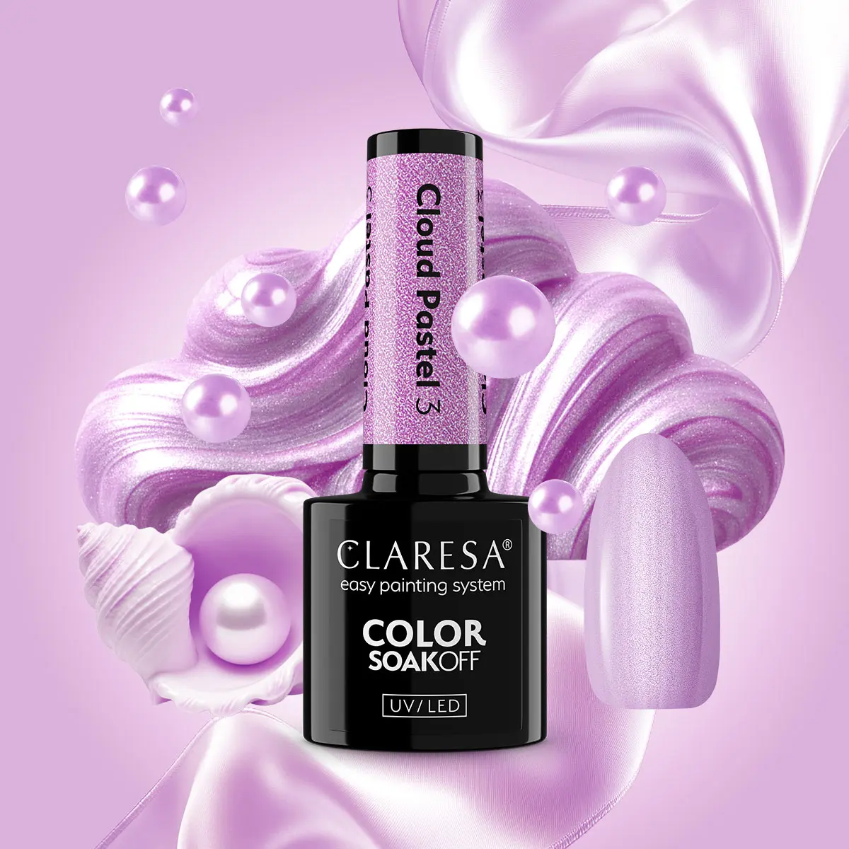 Claresa gel polish Cloud Pastel 3