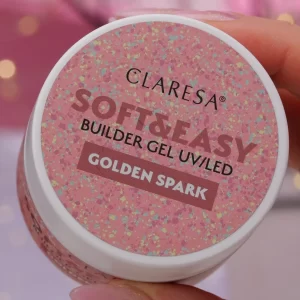 Claresa Soft & Easy builder gel Golden Spark