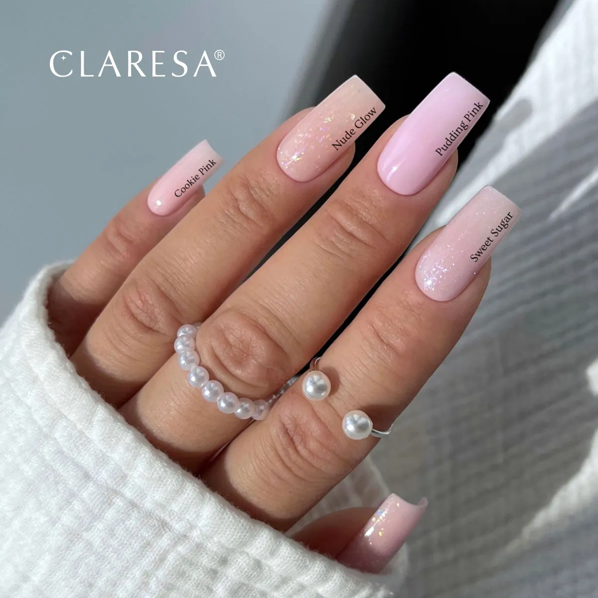 Claresa Hard & Easy builder gel Cookie Pink