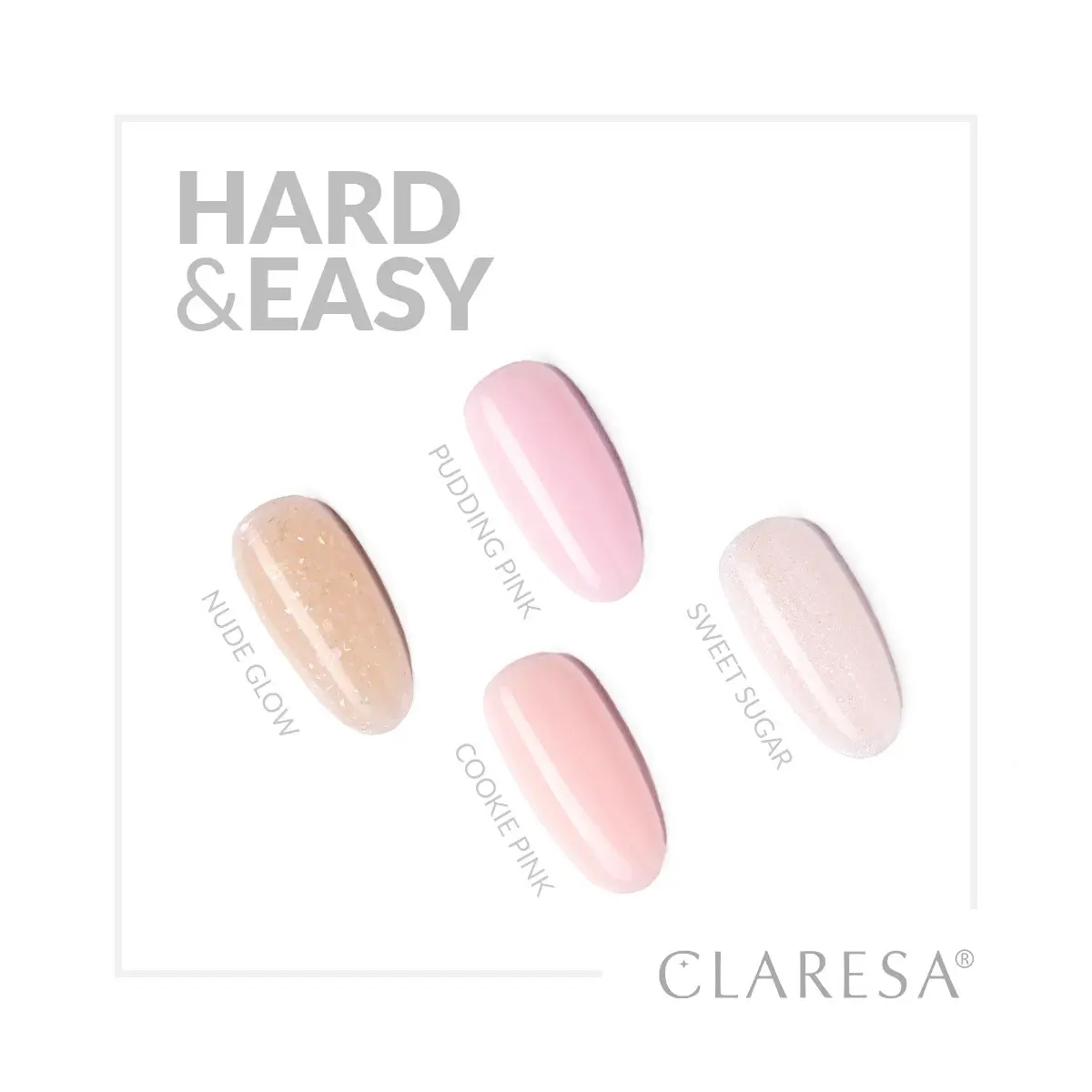 Claresa Hard & Easy builder gel Cookie Pink