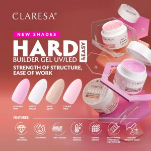 Claresa Hard & Easy builder gel Cookie Pink