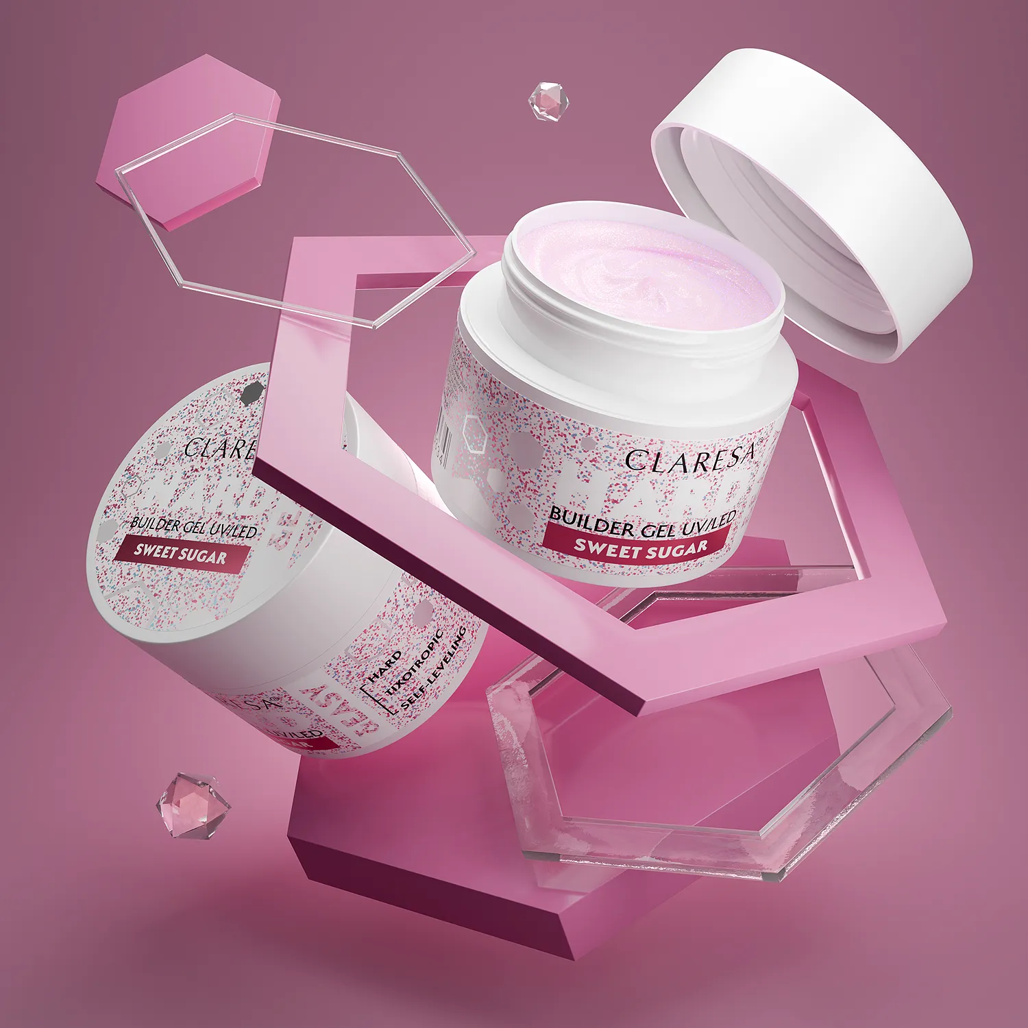 Claresa Hard & Easy builder gel Sweet Sugar