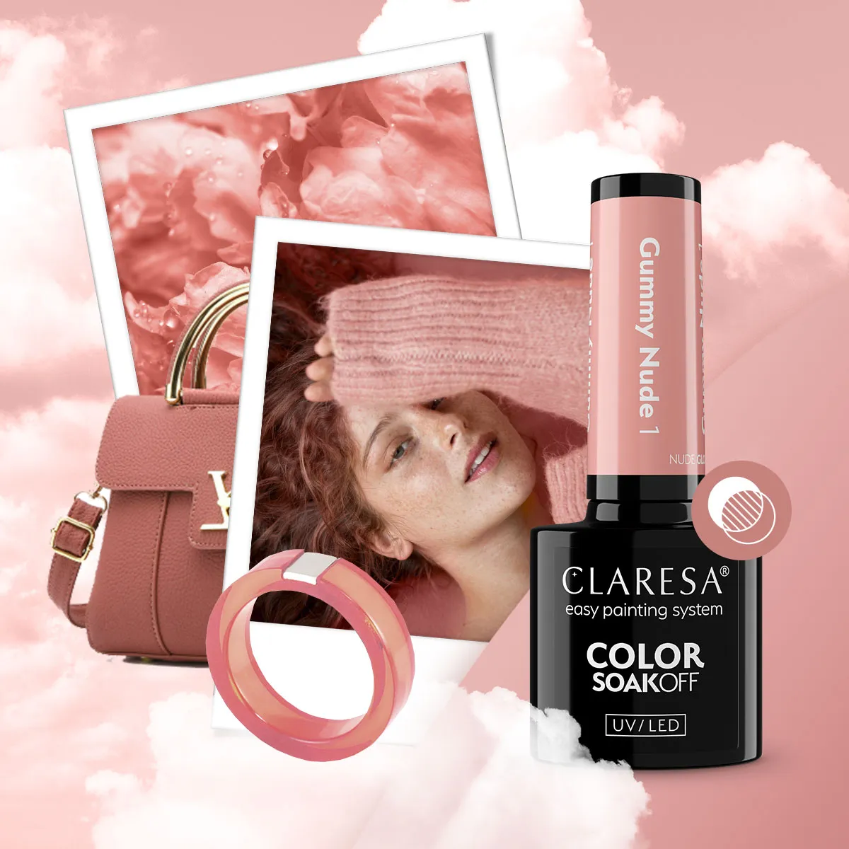 Claresa gel polish Gummy Nude 1