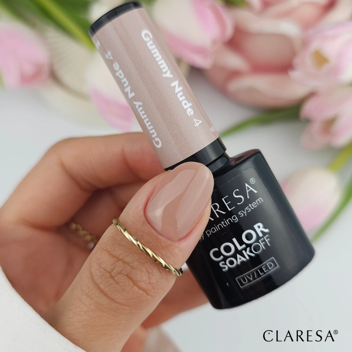Claresa gel polish Gummy Nude 4