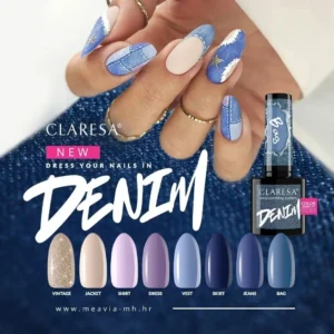 Claresa gel polish Denim kolekcija
