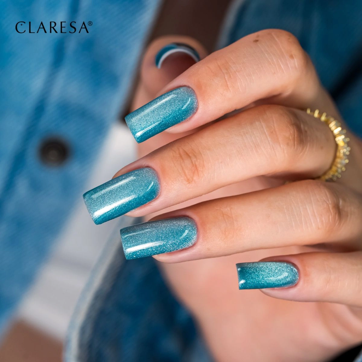 Claresa gel polish Cat Eye Neon Turquoise 2 Claresa gel polish Cat Eye Neon Turquoise