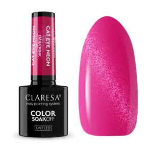 Claresa gel polish Cat Eye Neon Dark Pink