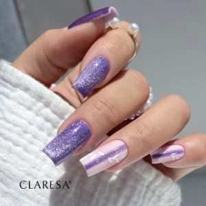Claresa gel polish Cat Eye Neon Purple