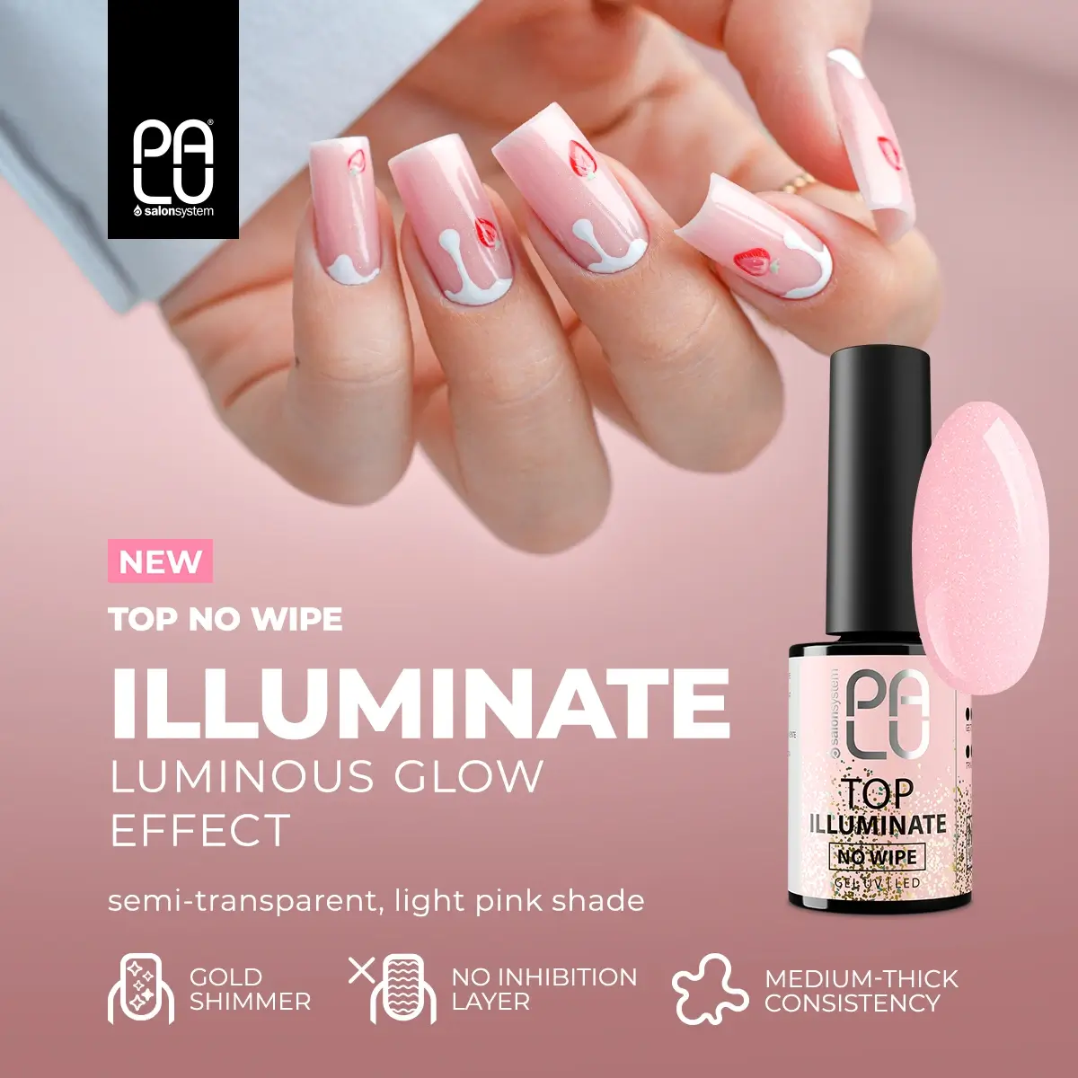 PALU top coat no wipe ILLUMINATE 3 PALU top coat no wipe ILLUMINATE