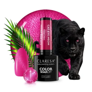 Claresa gel polish Cat Eye Neon Dark Pink