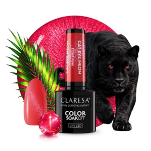 Claresa gel polish Cat Eye Neon Light Pink
