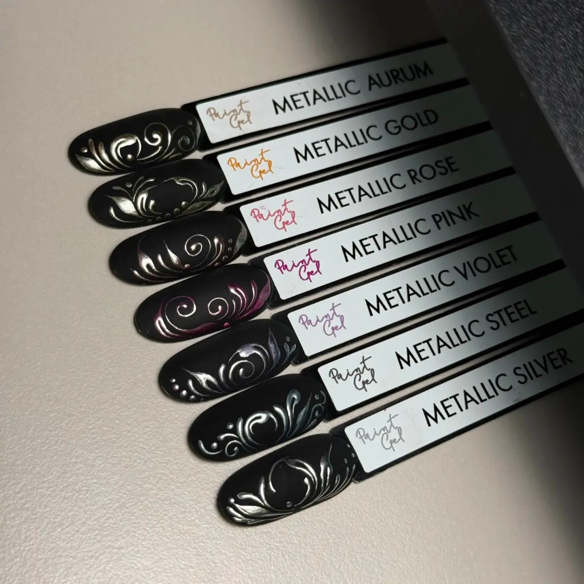 YOSHI paint gel Metallic Silver 16 YOSHI paint gel Metallic_uzorak_3
