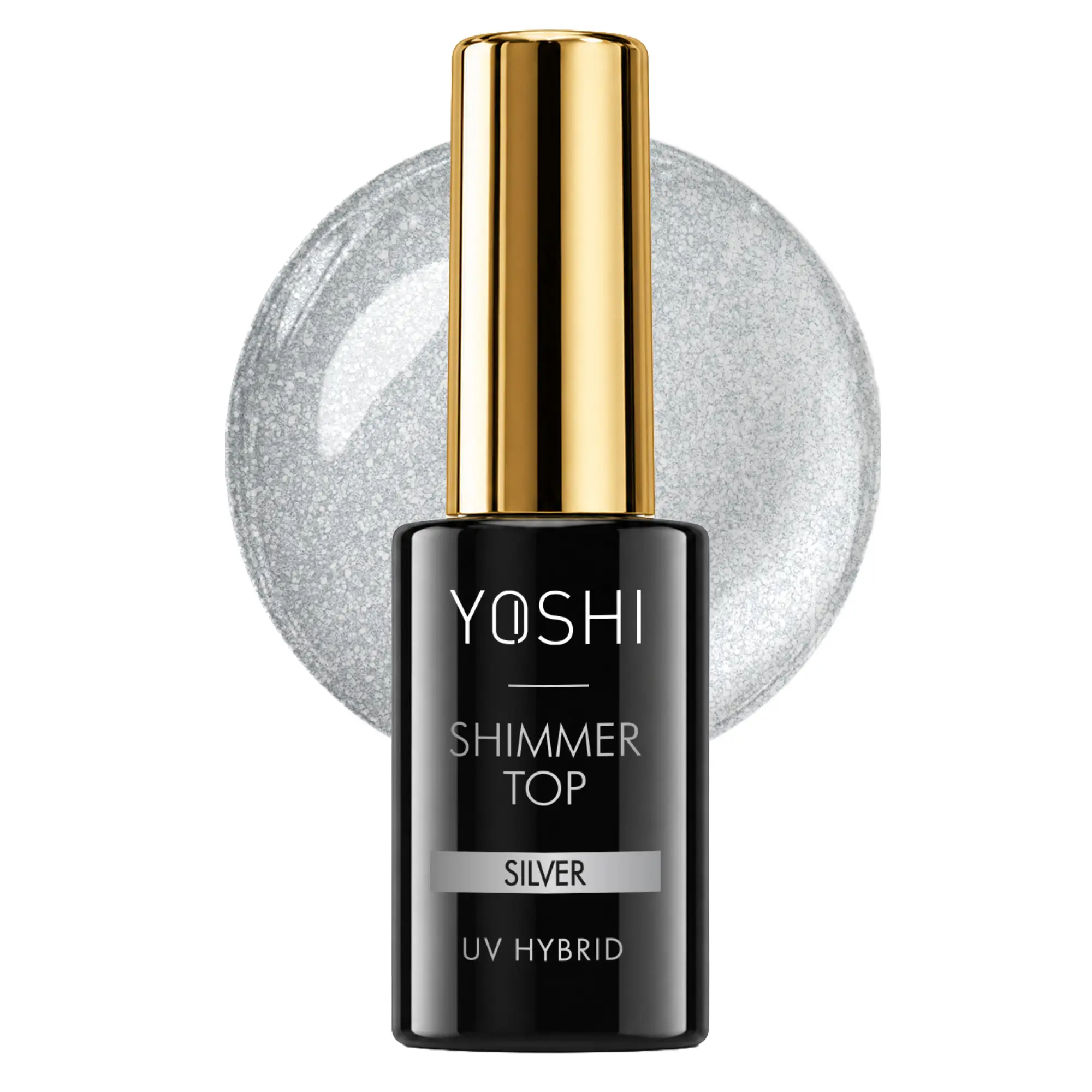 YOSHI nadlak Shimmer Silver 1 YOSHI top coat Shimmer Silver
